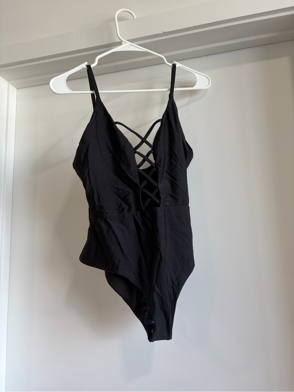 Dippin' Daisy's Black Crisscross Front One-Piece Swimsuit